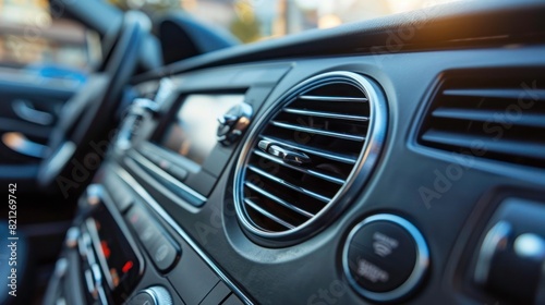 air conditioning in the car. cold air © florynstudio3