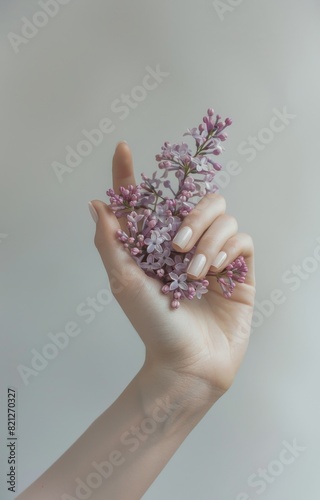 Person Holding a Flower in Hand