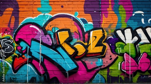 graffiti wall abstract background  idea for artistic pop art background