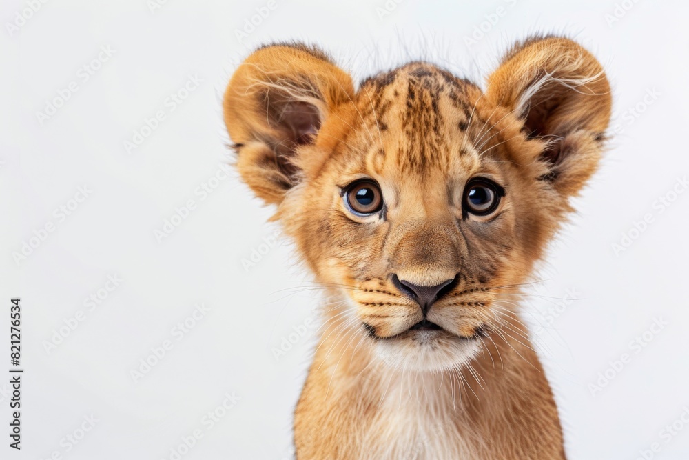 Young Lion Cub Gazes at Camera Young Lion Cub Gazes at Camera
