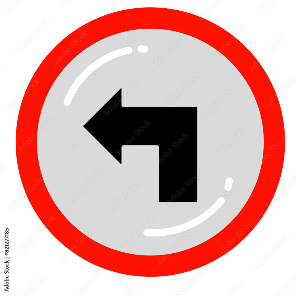 turn left arrow icon vector design turn left arrow icon vector design