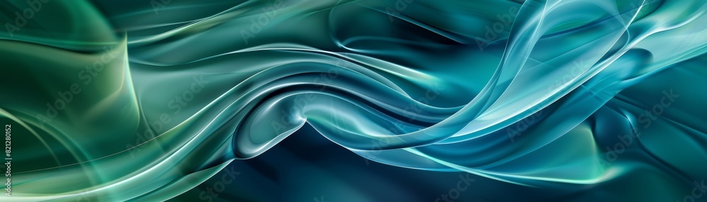 Abstract flowing blue and green smoke waves creating a soothing and elegant pattern, perfect for backgrounds and digital designs. Abstract flowing blue and green smoke waves creating a soothing and elegant pattern, perfect for backgrounds and digital designs.