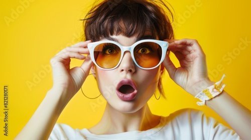 Woman with Oversized Sunglasses