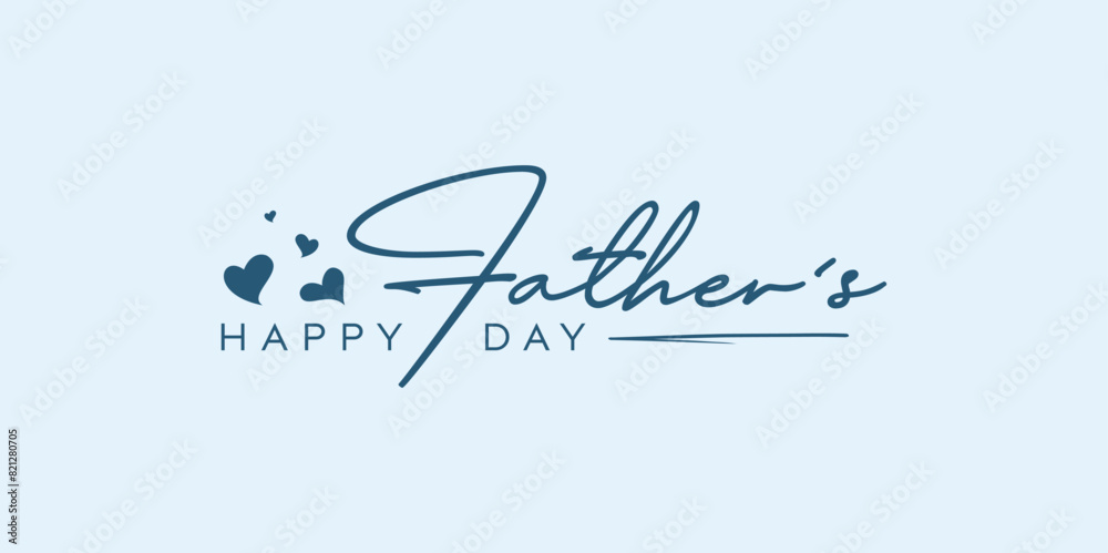 Abstract Happy Father's Day logo design, Father's Day with love vector logo, love for father Abstract Happy Father's Day logo design, Father's Day with love vector logo, love for father