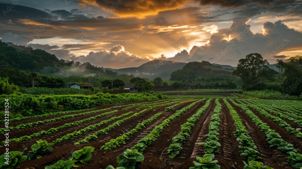 sustainability and respect for the environment that represents the concept of organic farm generative ai sustainability and respect for the environment that represents the concept of organic farm generative ai