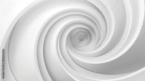 Abstract spiral swirl in white background illustration © KhaizanGraphic