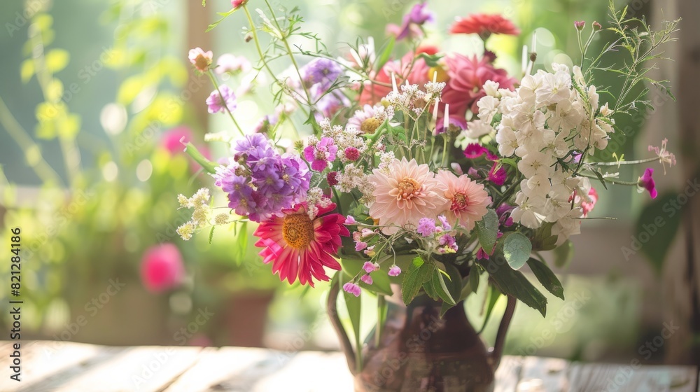 the freshness and vitality of summer flowers. generative ai the freshness and vitality of summer flowers. generative ai