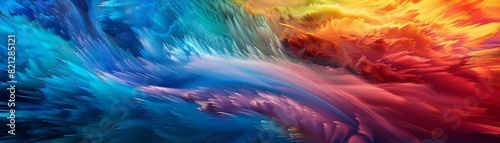 Vibrant abstract wave background featuring a blend of blue and red hues, creating an energetic, dynamic, and colorful visual effect.
