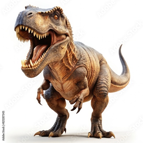 Roaring Tyrannosaurus Rex. Generative AI
