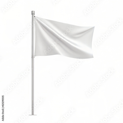 white blank flag