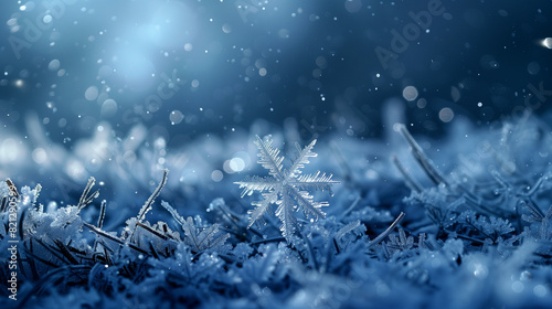 Close Up of Snowflake on Ground © mattegg