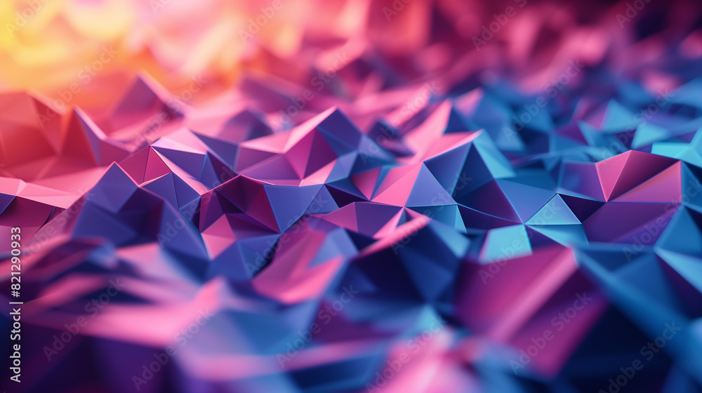 Vibrant Abstract Background With Diverse Shapes