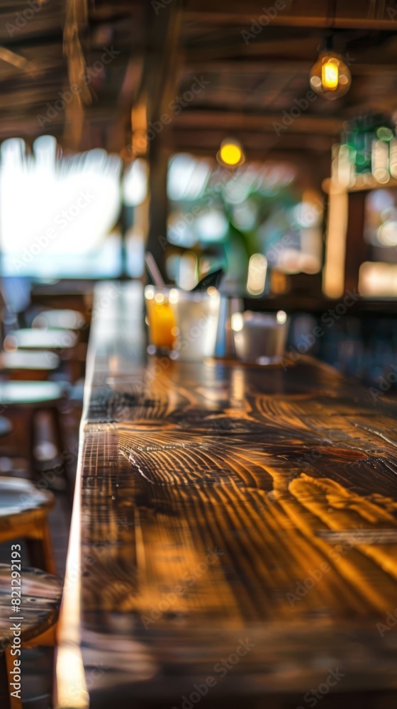 Hyper-realistic close-up of an elegant beach-inspired bar in Tulum, Cinematic detail, natural light, UHD quality, generated with AI Hyper-realistic close-up of an elegant beach-inspired bar in Tulum, Cinematic detail, natural light, UHD quality, generated with AI
