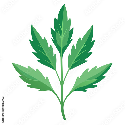 vector illustration of fresh tarragon herb, perfect for cooking, culinary, and food-related designs