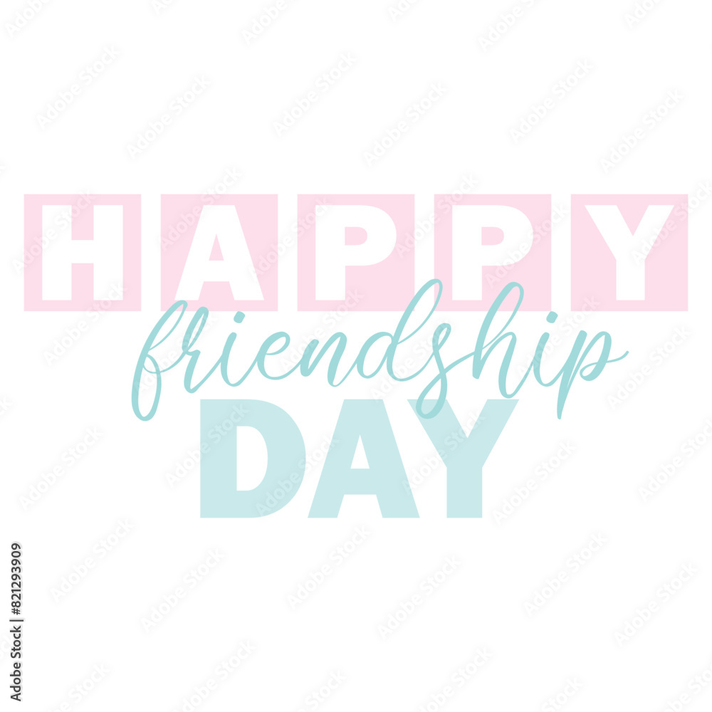 Delicate lettering for Friendship Day