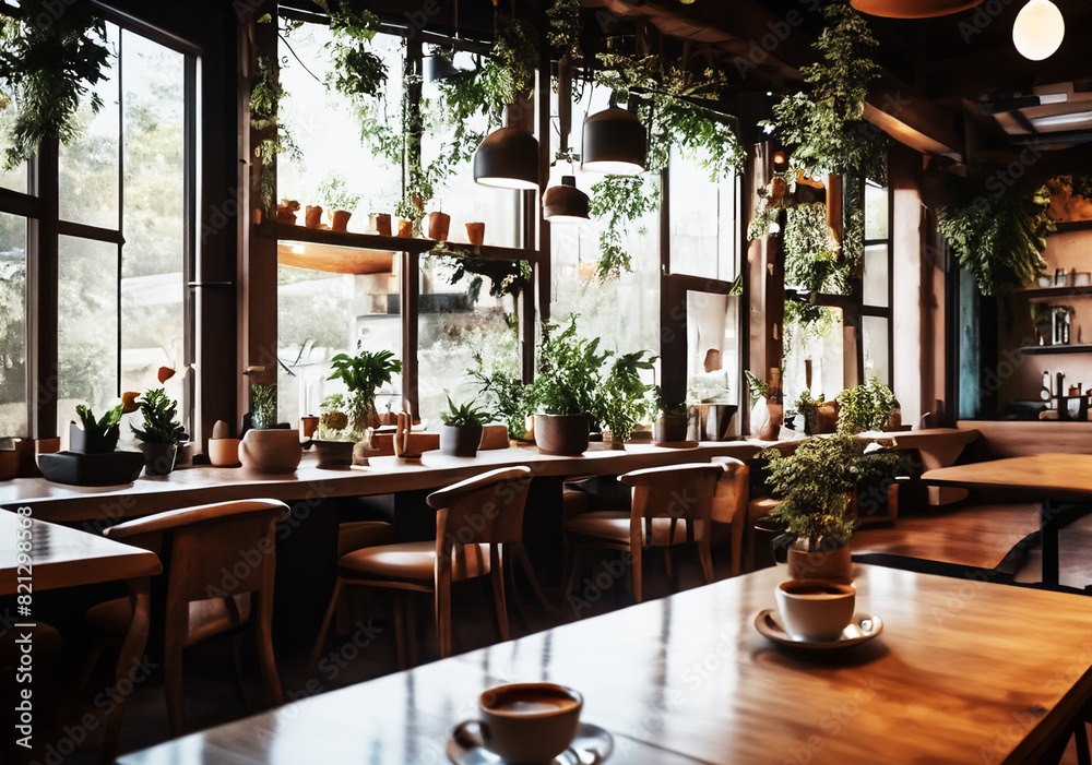 Obraz premium Midday break at your favorite caf?.