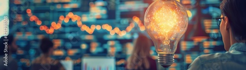 Hightech startup incubator, energetic young entrepreneurs pitching ideas