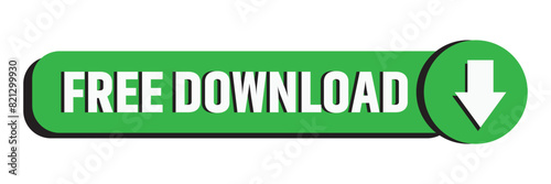 3d Blue download button with transparent background. Download button icon, sign, symbol. File download sign PNG. Click download button. File installation button sign. Install button. 