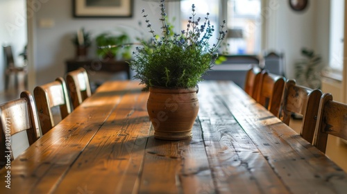 Wooden Table With Bowl