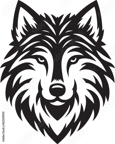 wolf vector illustration photo