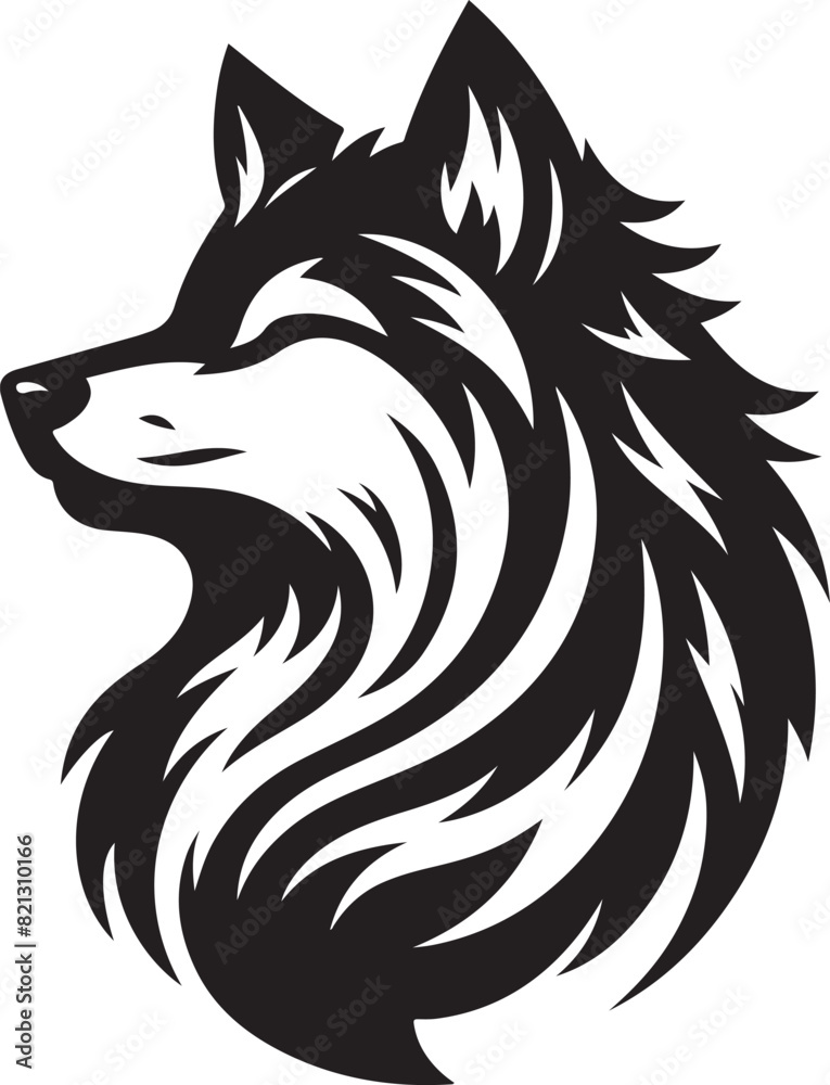 Obraz premium wolf vector illustration