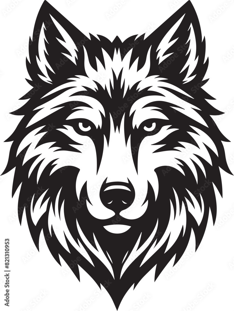 Obraz premium wolf vector illustration