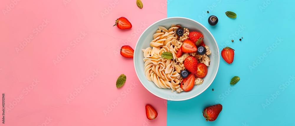 Elegant Visual Divide Half Banner Featuring Minimalist Food Design in Dramatic Photorealistic Style Elegant Visual Divide Half Banner Featuring Minimalist Food Design in Dramatic Photorealistic Style