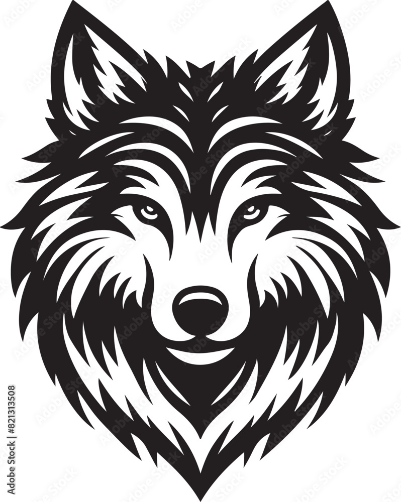 Obraz premium wolf vector illustration
