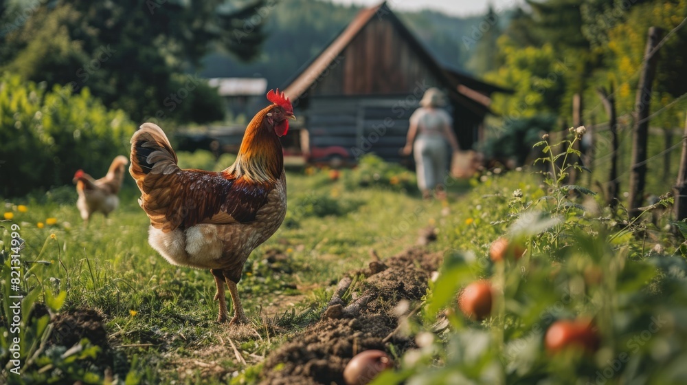 organic farm concept. generative ai organic farm concept. generative ai