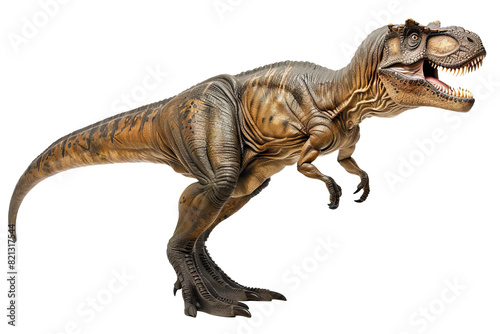 Tyrannosaurus rex dinosaur. Transparent background