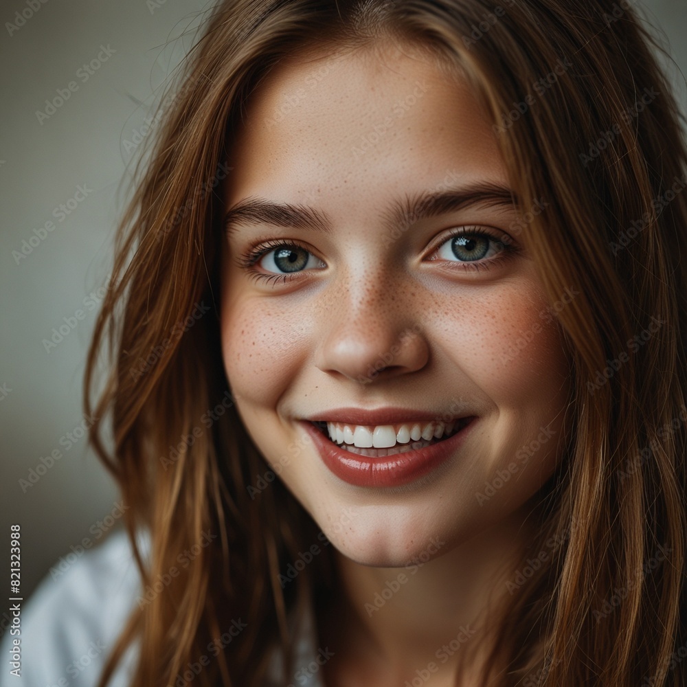 portrait of a smiling woman portrait of a smiling woman