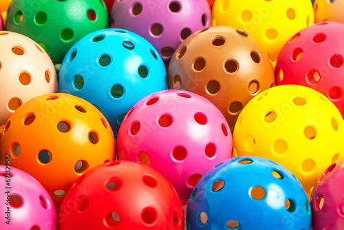 Colorful Pickleballs