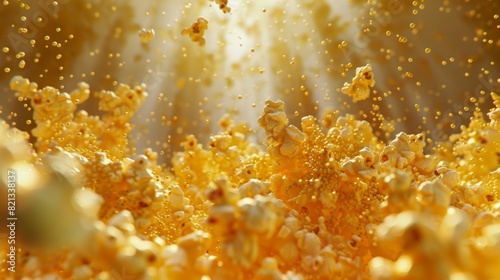 With a quick spin the particles change from buttery popcorn to cheesy nacho flavor as they navigate a maze.