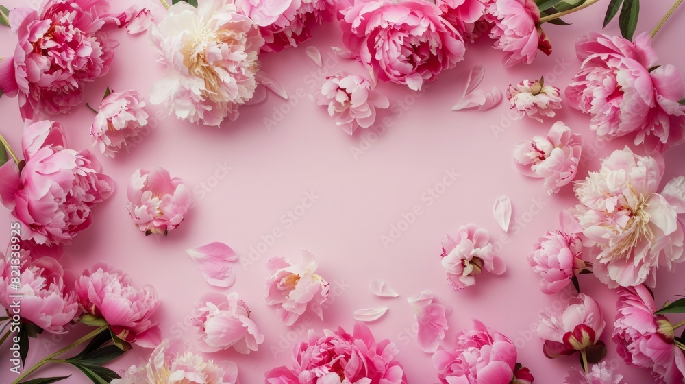 peonies frame generative ai peonies frame generative ai