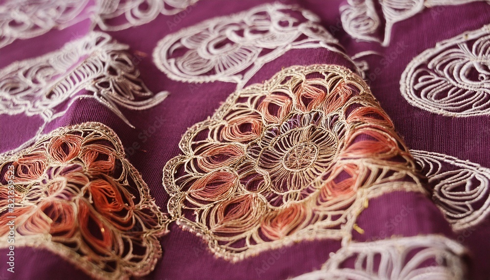 Obraz premium embroidery on a fabric