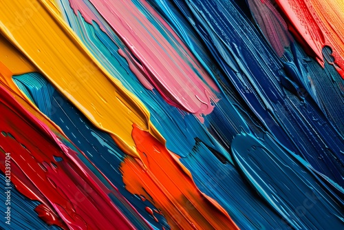 Colorful Abstract Paint Strokes