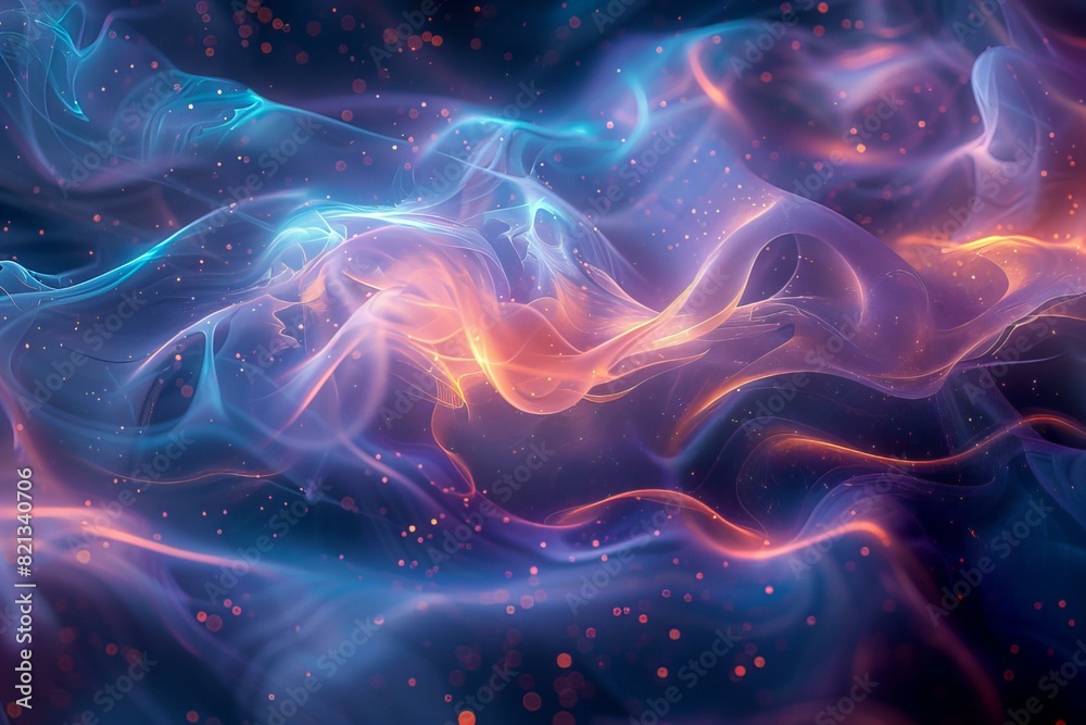 Abstract dreamy light waves Abstract dreamy light waves