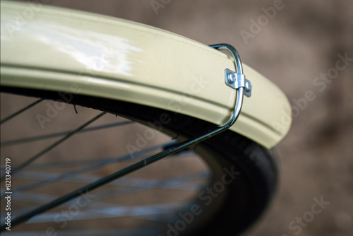 Bolt fastening the rear fender of a bicycle