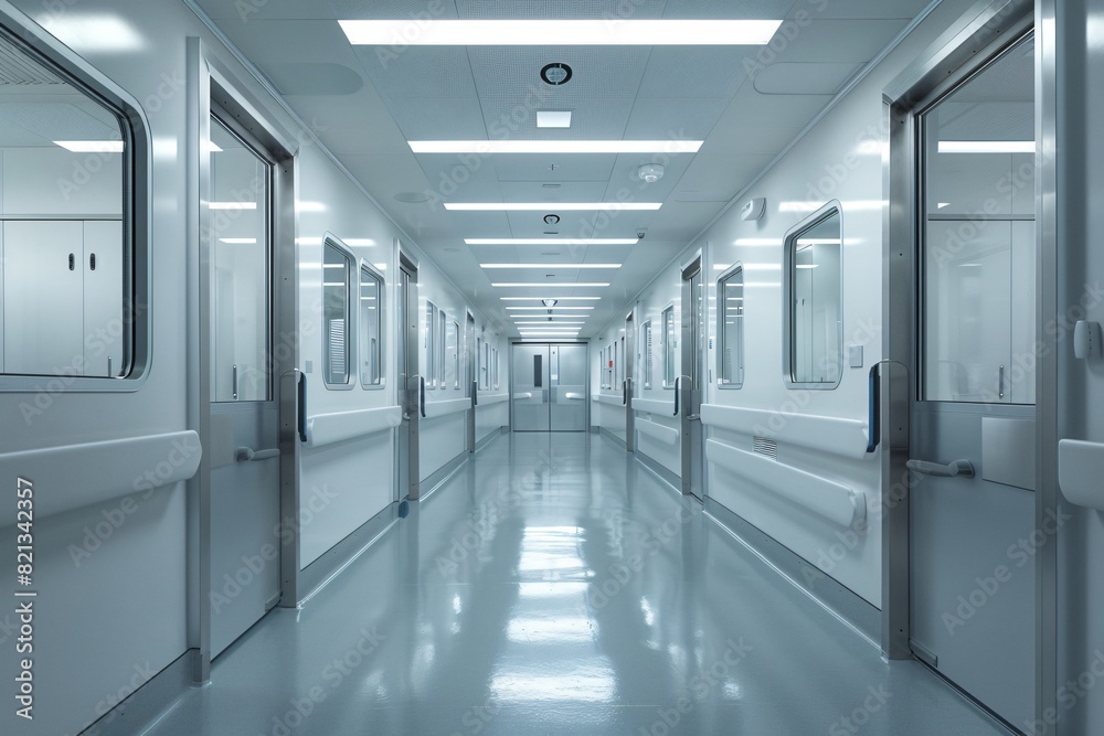 The population and doctors in the internal space of the hospital
