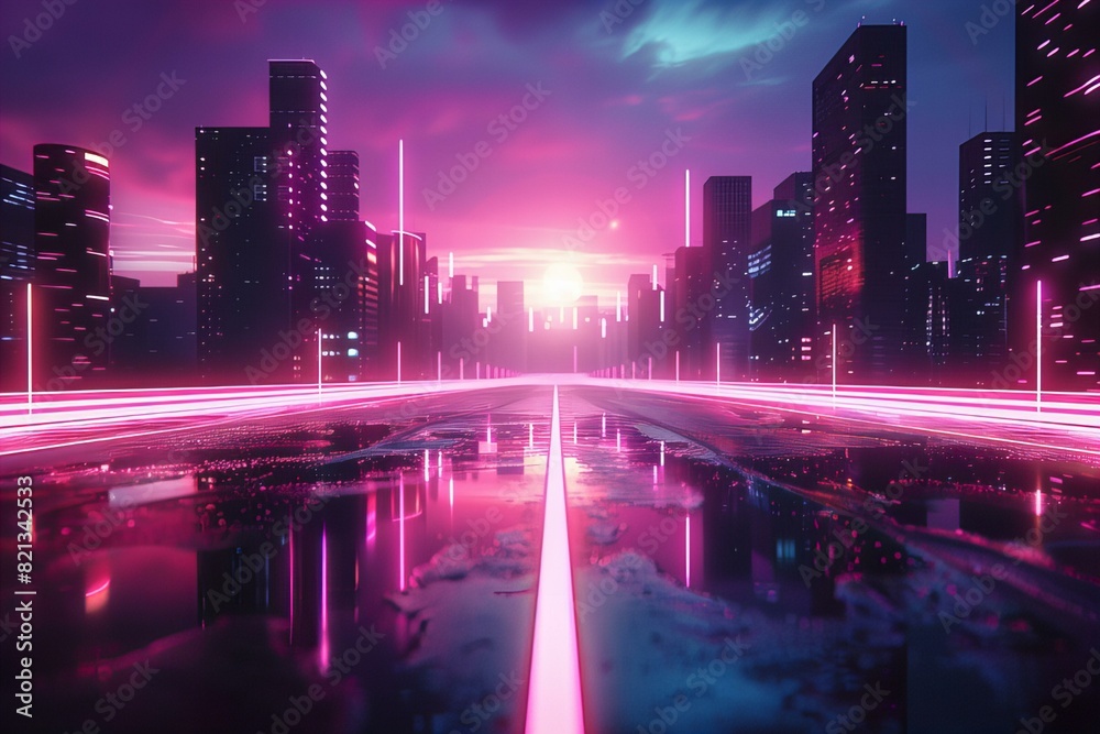 Cyberpunk Future Cityscape Cyberpunk Future Cityscape