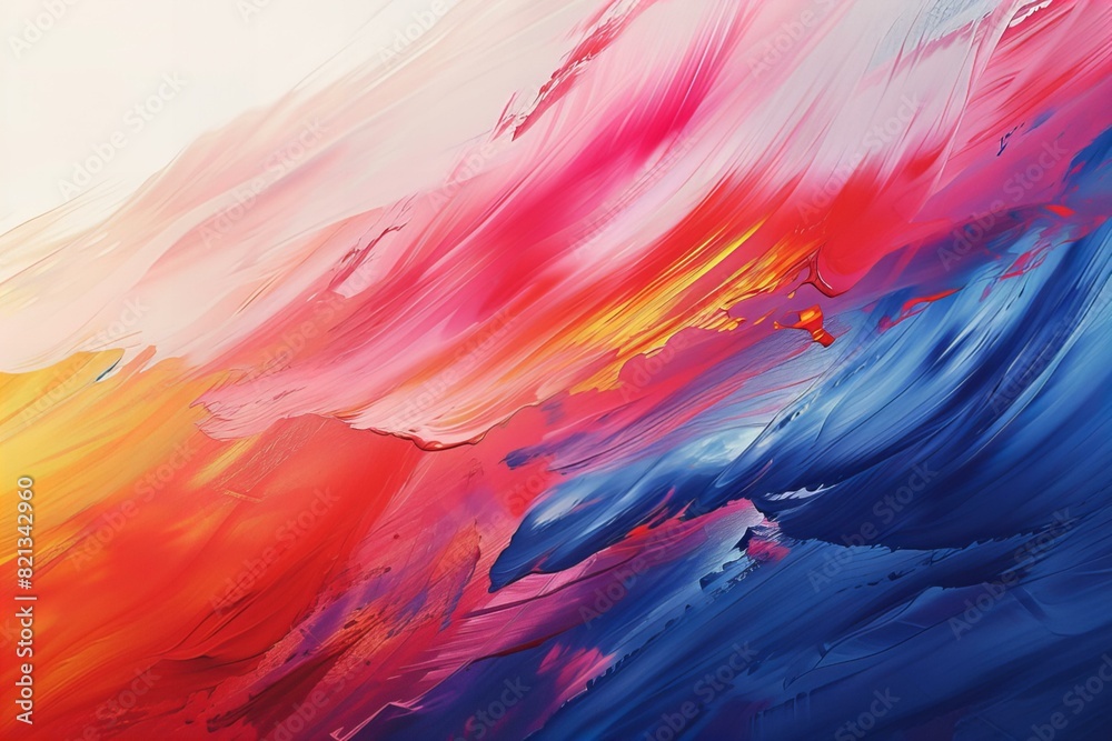 Vibrant Abstract Brushstrokes of Color Vibrant Abstract Brushstrokes of Color