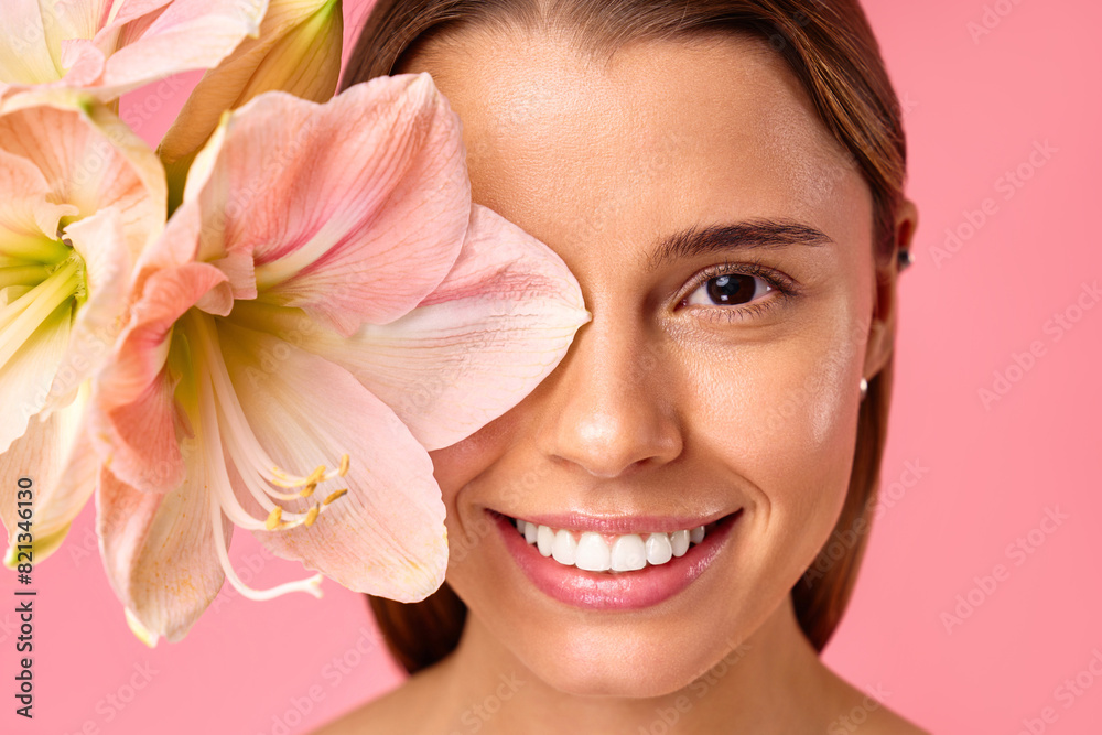 Cosmetology, beauty and spa treatment. Woman in lingerie on pink background. Cosmetology, beauty and spa treatment. Woman in lingerie on pink background.