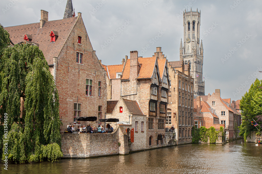 Fototapeta premium Old buildings in Brugge in Belgium
