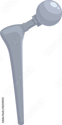 Vector graphic of a grey, oldfashioned microphone ideal for vintage audio themes