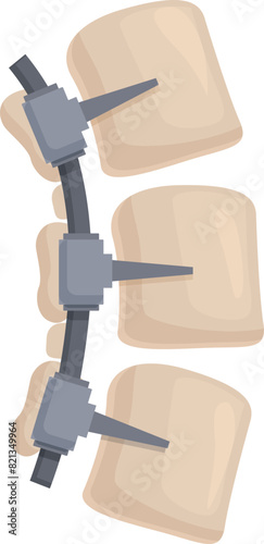 Colorful cartoon illustration of a seatbelt, a lifesaving safety feature in a car, isolated on a white background