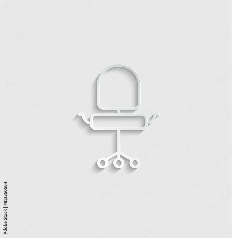 office chair icon - vector office chair icon - vector