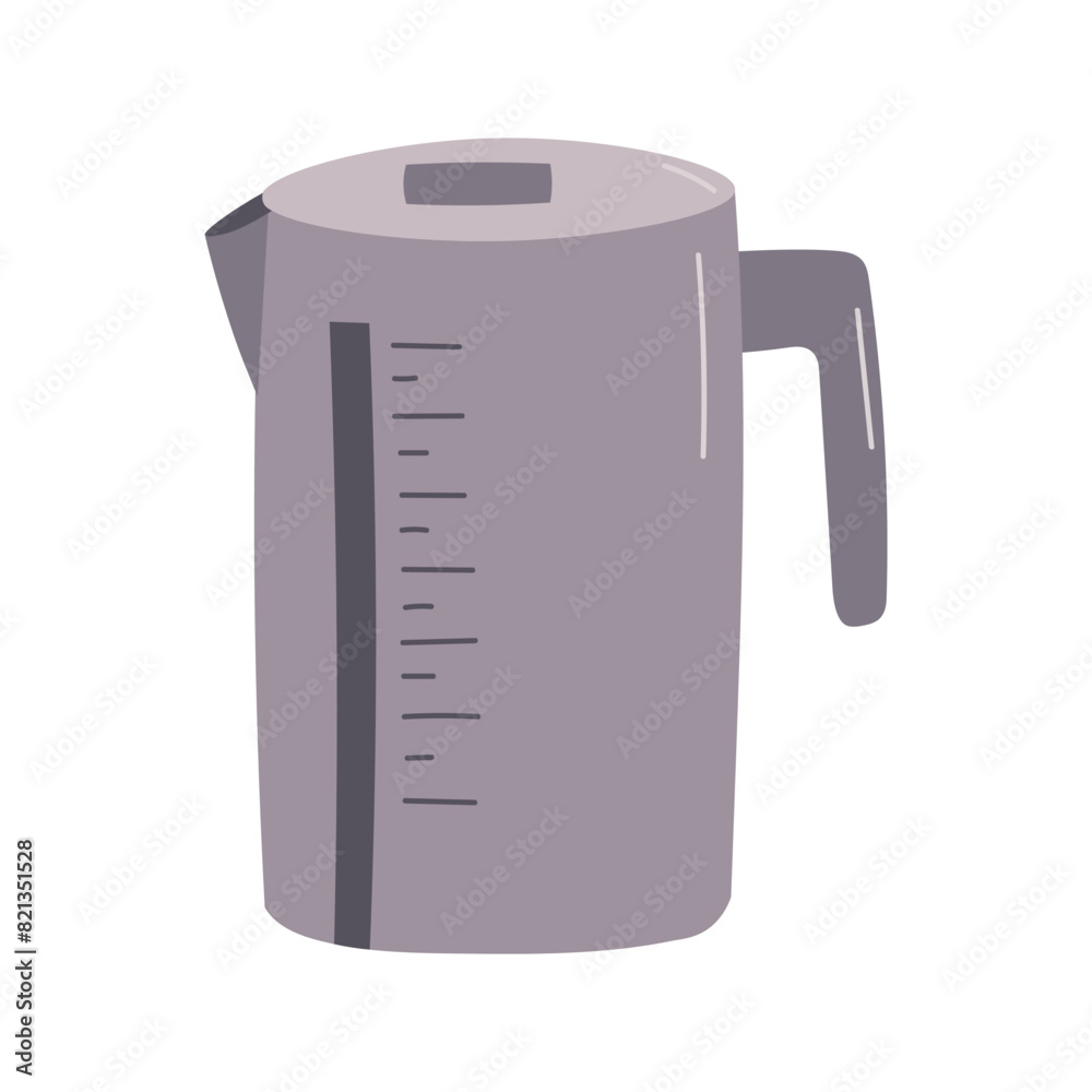 Grey electric kettle on white background. Grey electric kettle on white background.