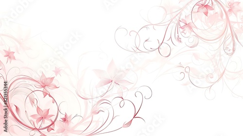 Wallpaper Mural Pink abstract floral background with copy space. Torontodigital.ca