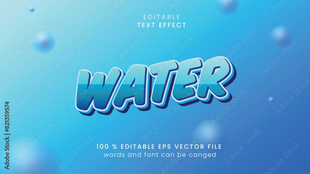 water text effect water text effect
