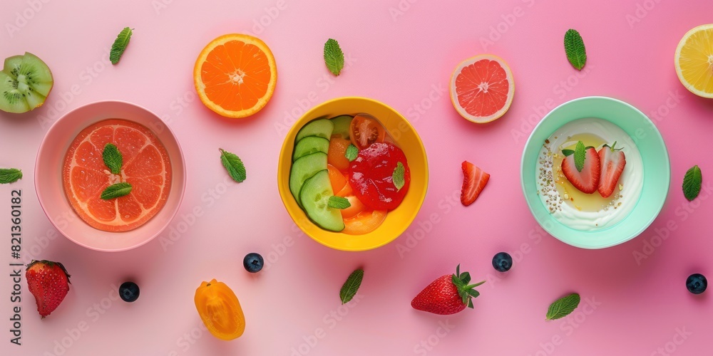 A Bountiful Display of Fresh Fruit on a Stylish Table A Bountiful Display of Fresh Fruit on a Stylish Table